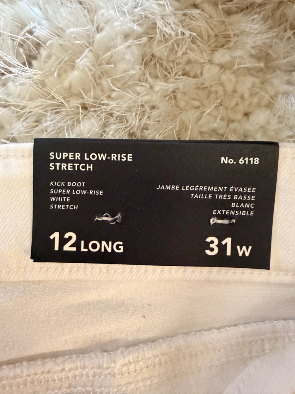 American Eagle Outfitters White Women's Flare Jeans - Picture 3 of 4